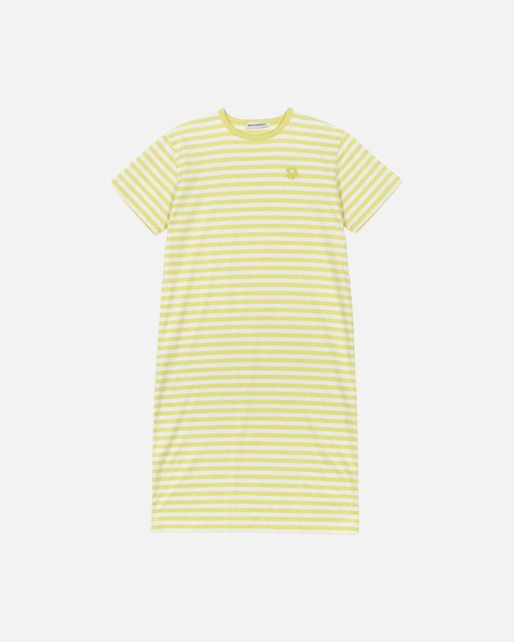 tasaraita oversized - jersey dress - yellow