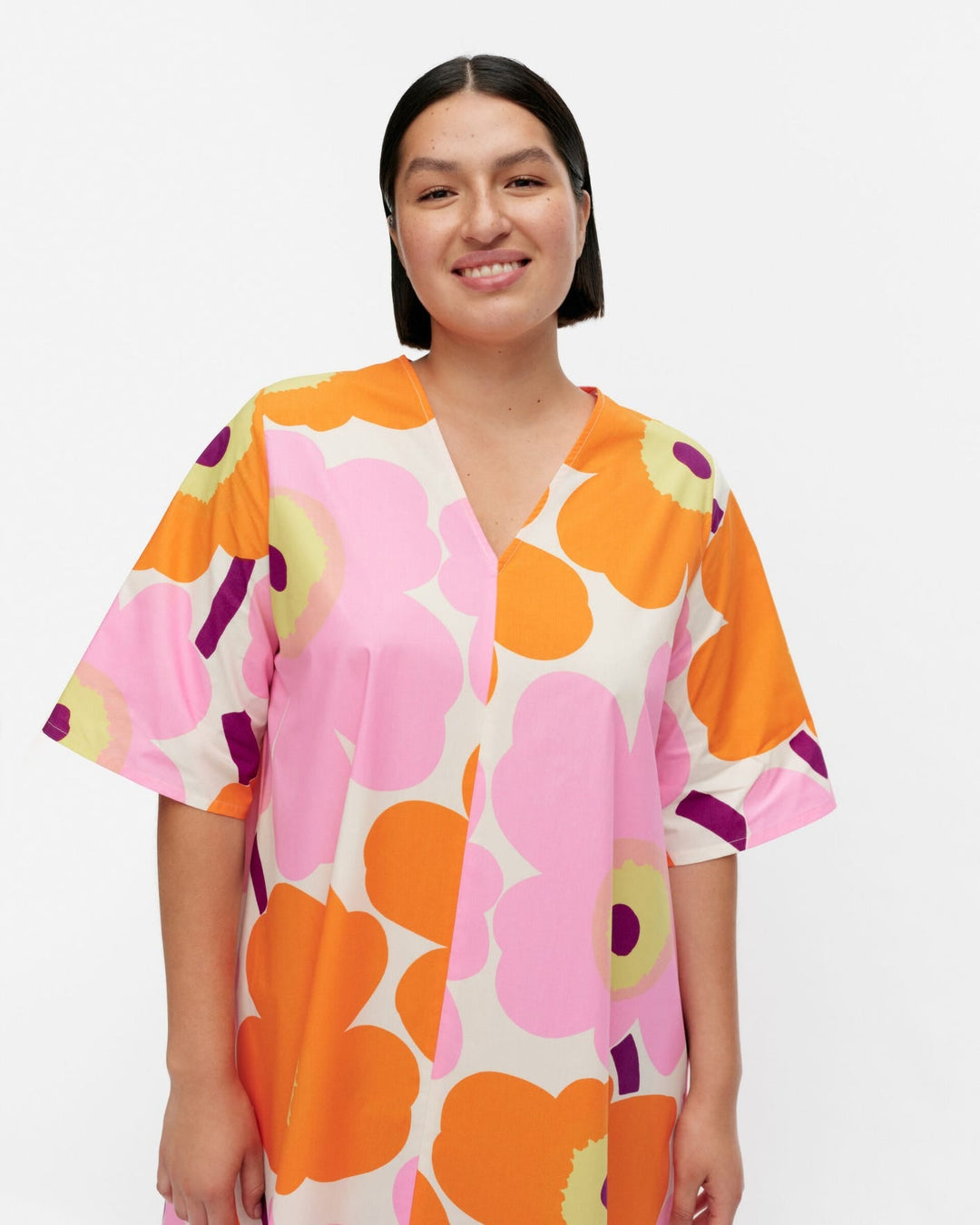 kellotus unikko cotton poplin dress