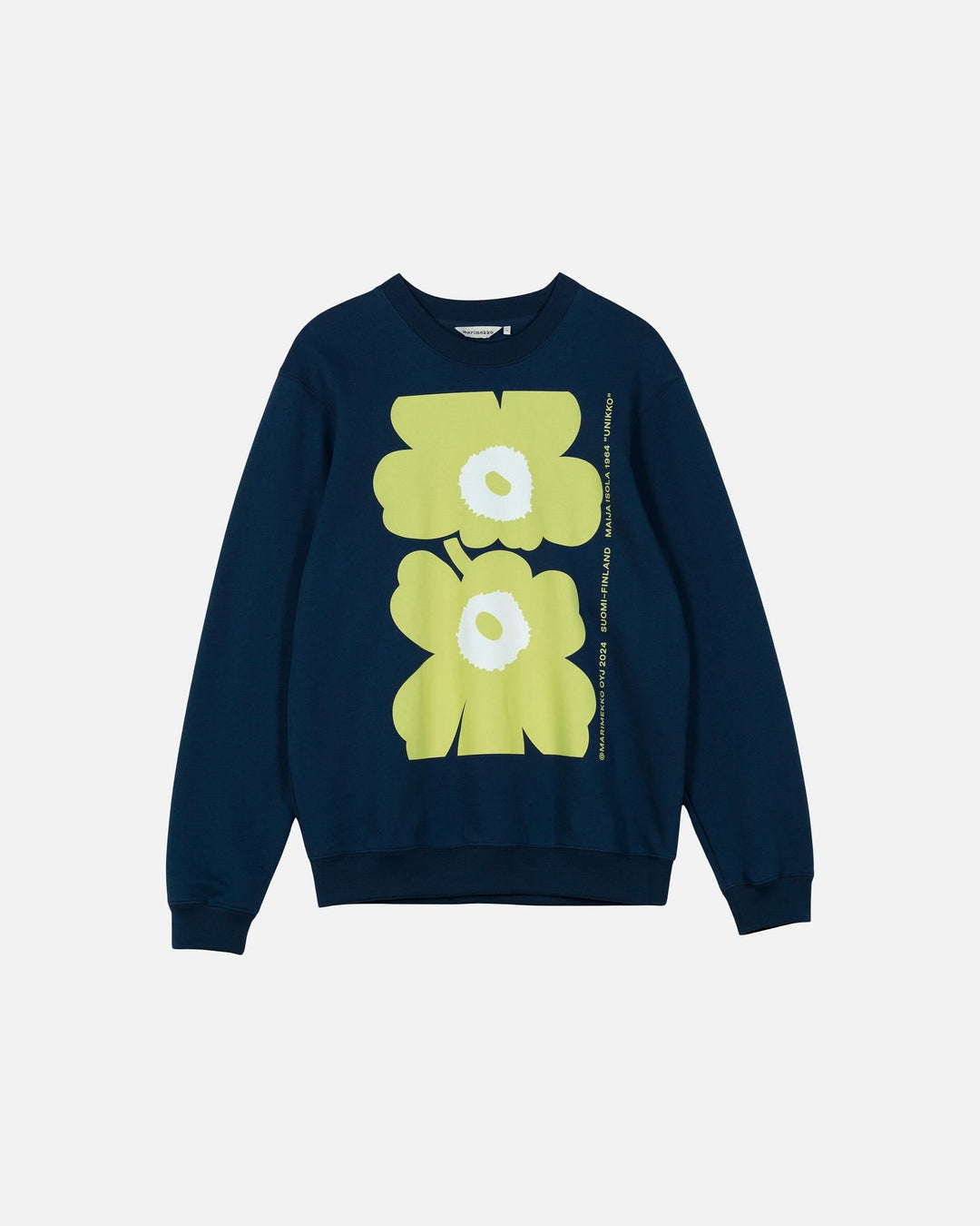 loisto unikko placement sweatshirt - blue