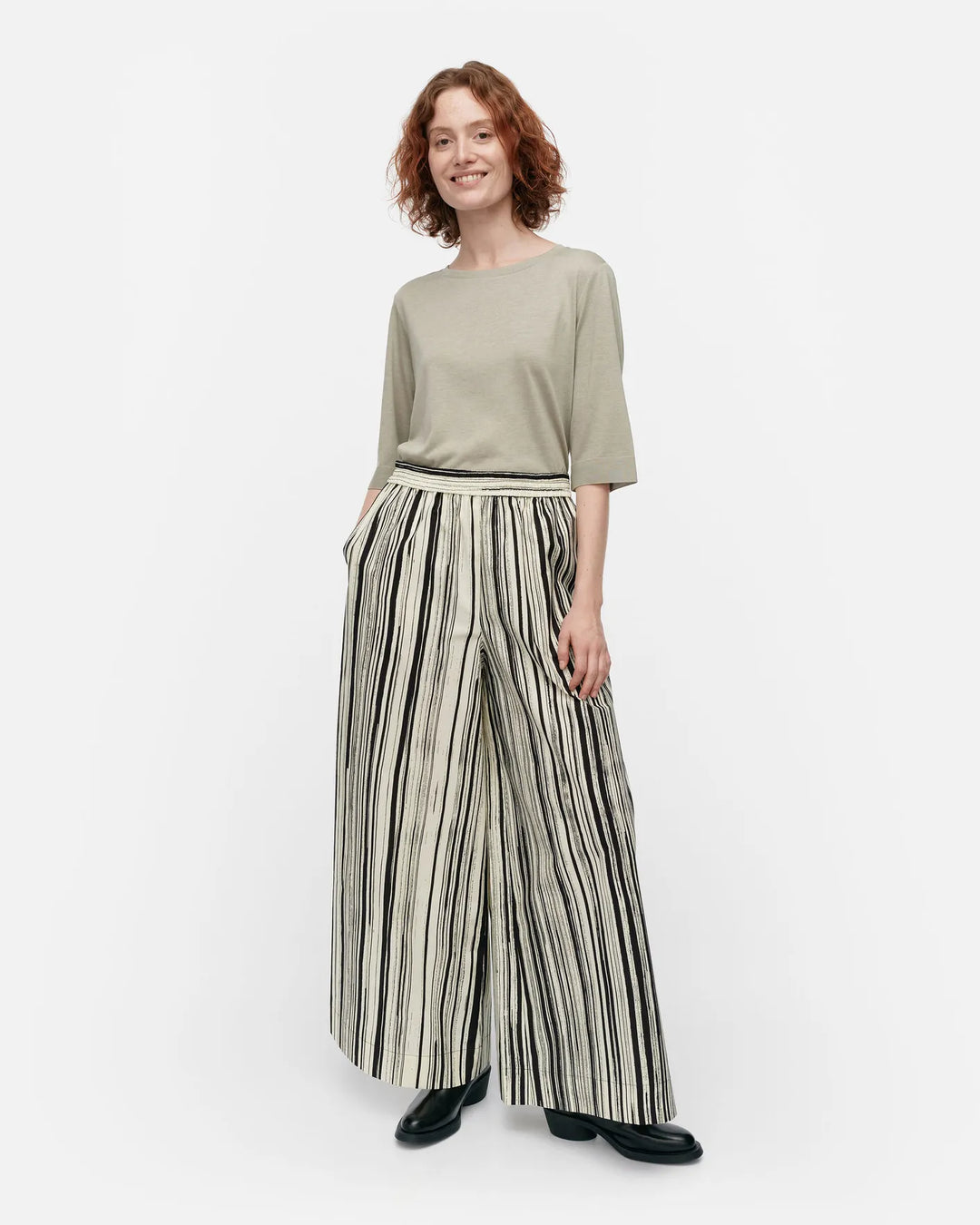 kohti siluetti - cotton poplin trousers