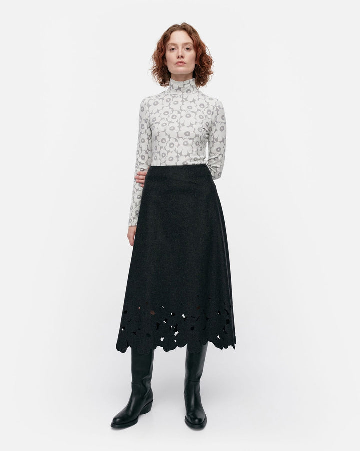 kartio unikko felted wool skirt