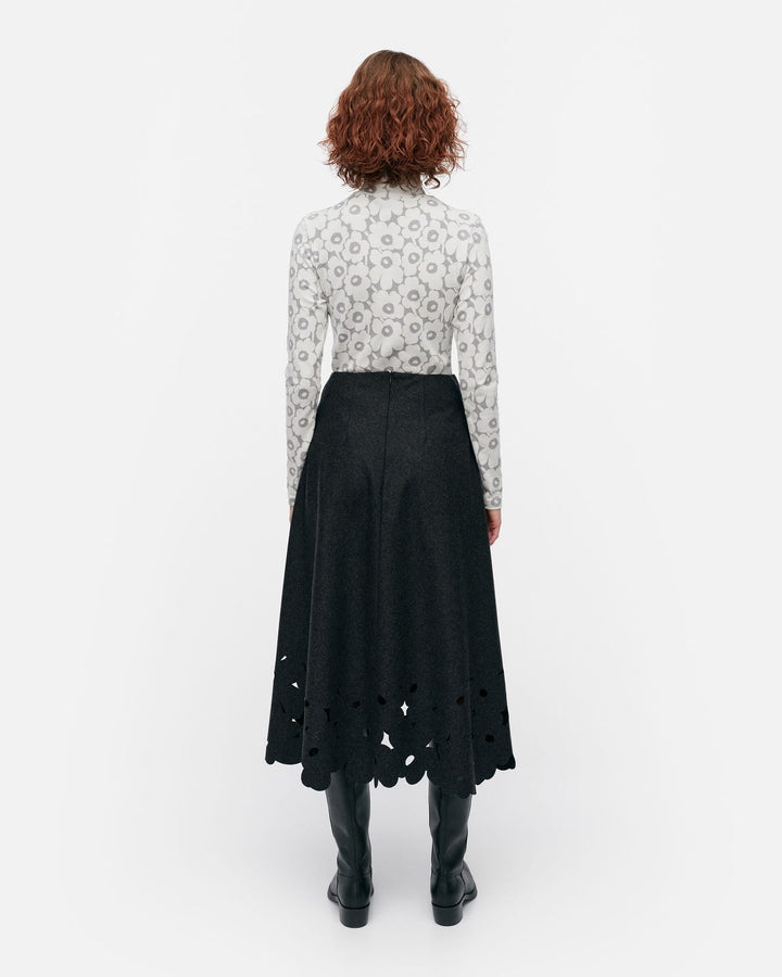 kartio unikko felted wool skirt