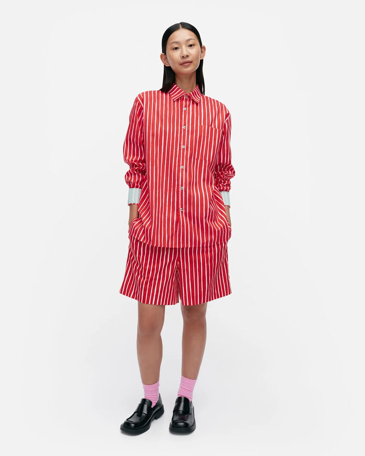 kioski jokapoika unisex red - cotton shirt (XS)