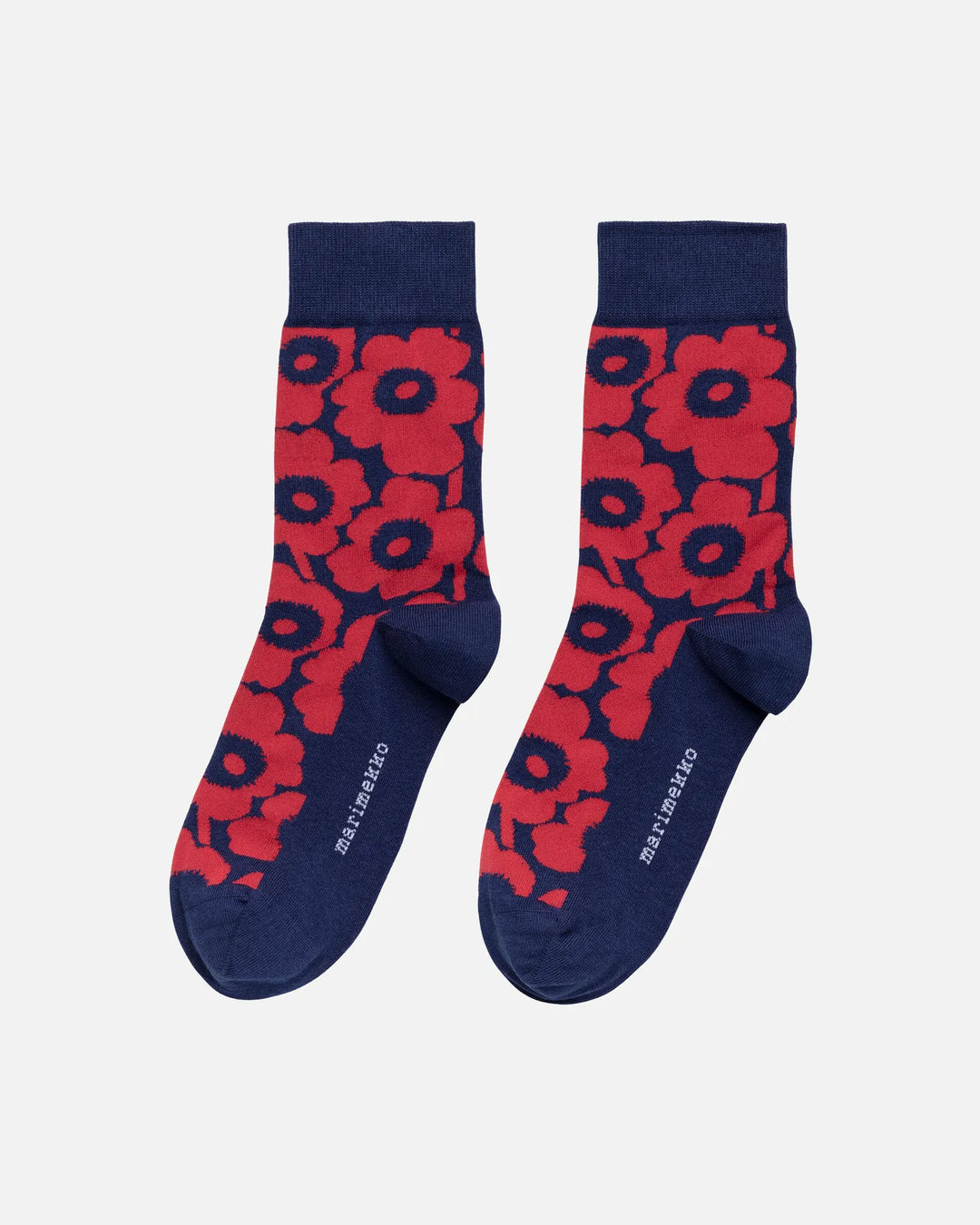 kirmailla unikko socks - red/blue