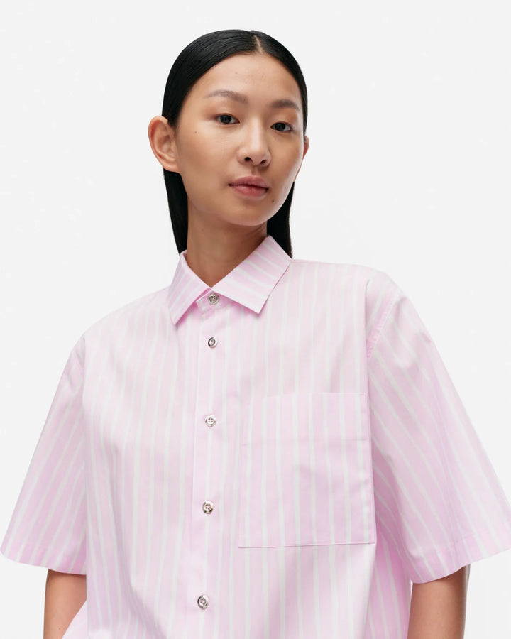 kioski jokapoika unisex shortsleeve pink - cotton shirt