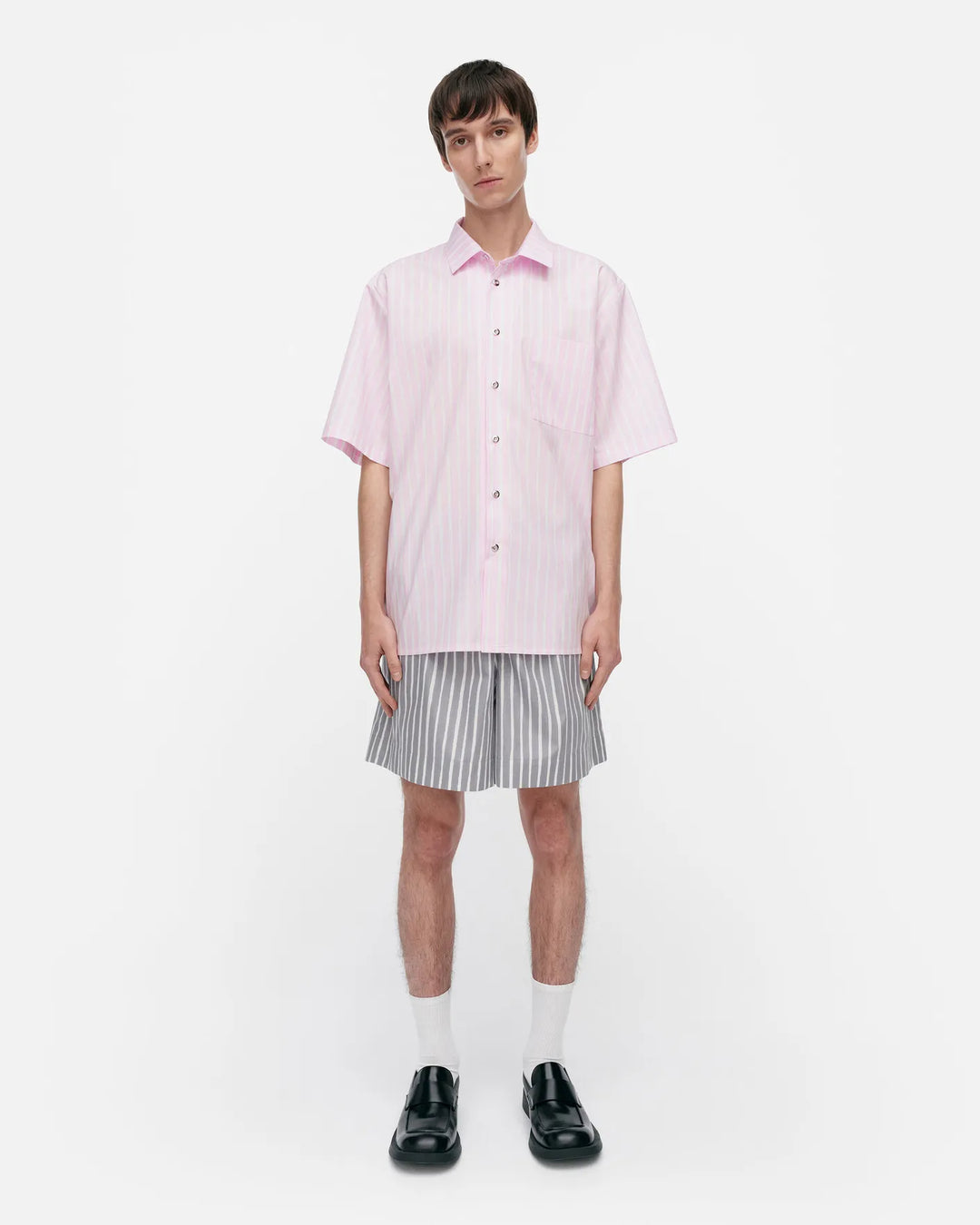 kioski jokapoika unisex shortsleeve pink - cotton shirt