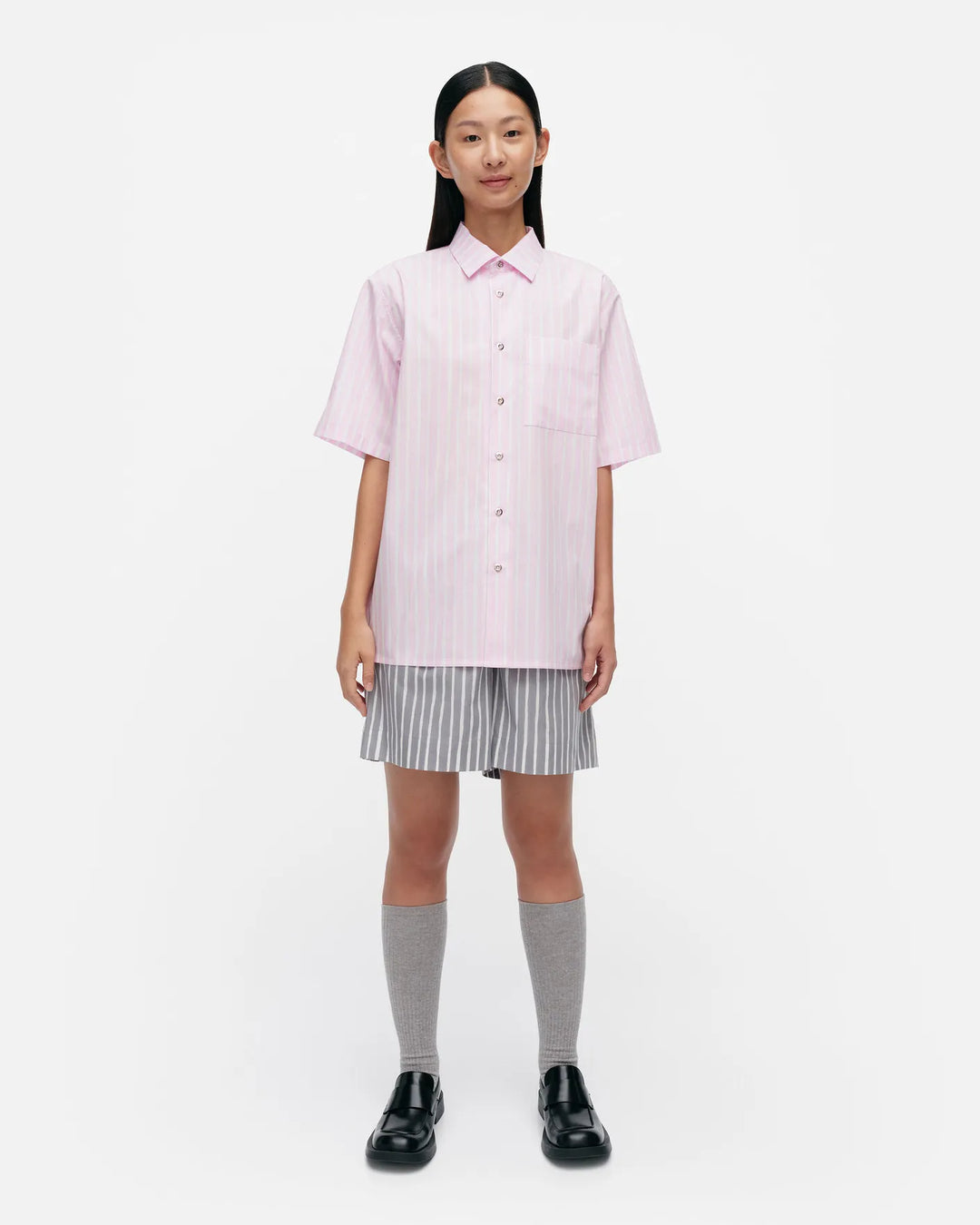 kioski jokapoika unisex shortsleeve pink - cotton shirt