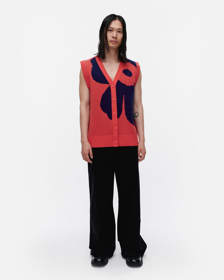 kioski jaava unikko knitted wool vest