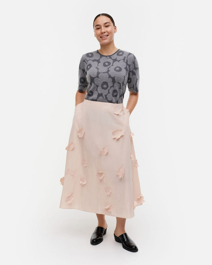 kumarrus 3D unikko skirt - blush