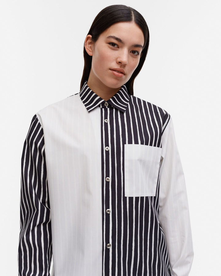 kioski jokapoika multi shirt - black and white