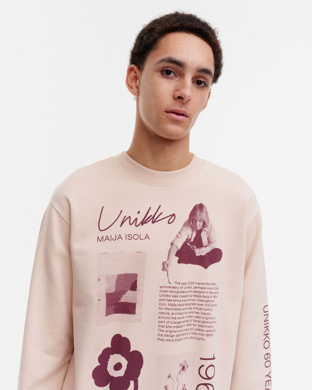 loisto unikko tribute placement - blush sweatshirt