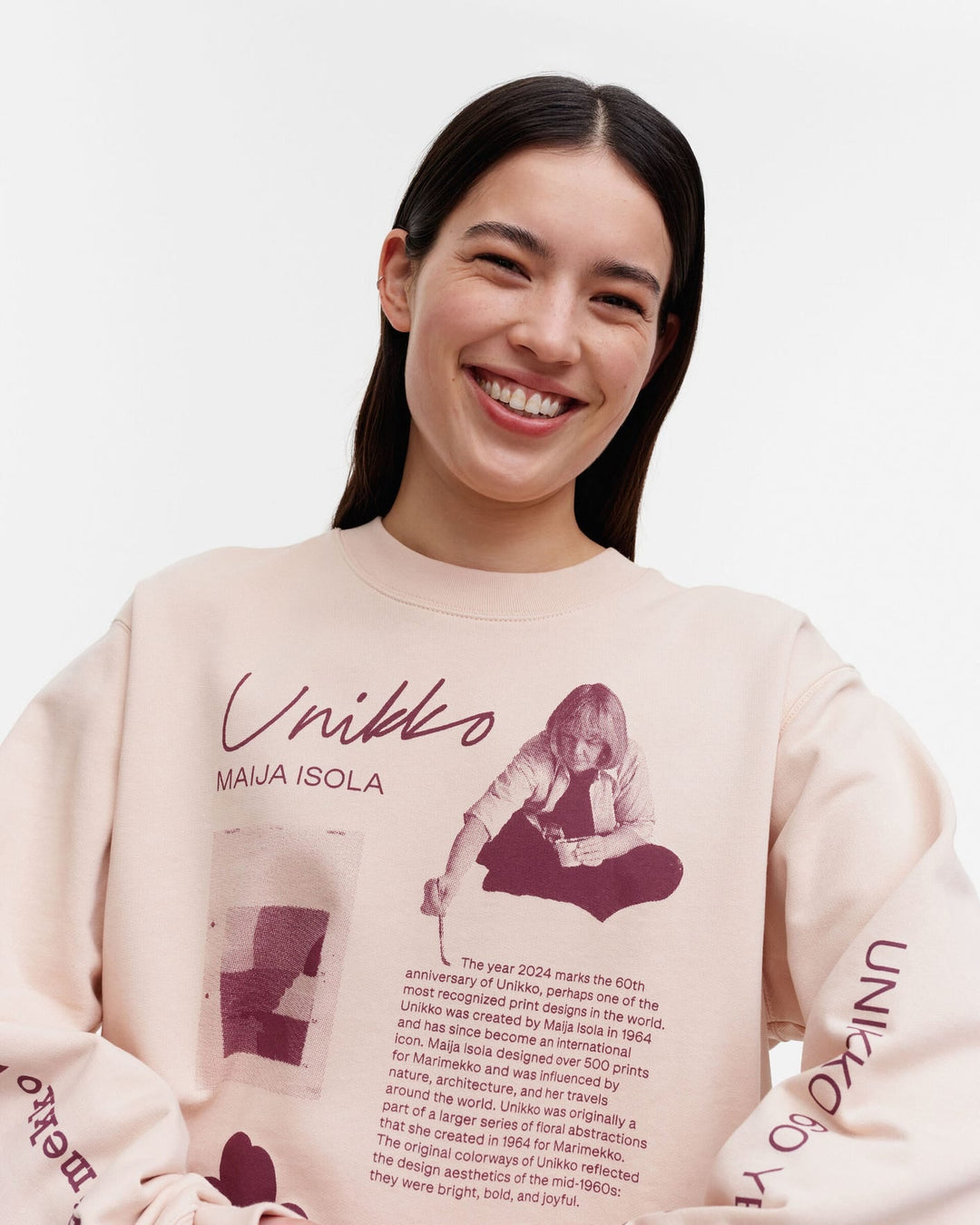 loisto unikko tribute placement - blush sweatshirt