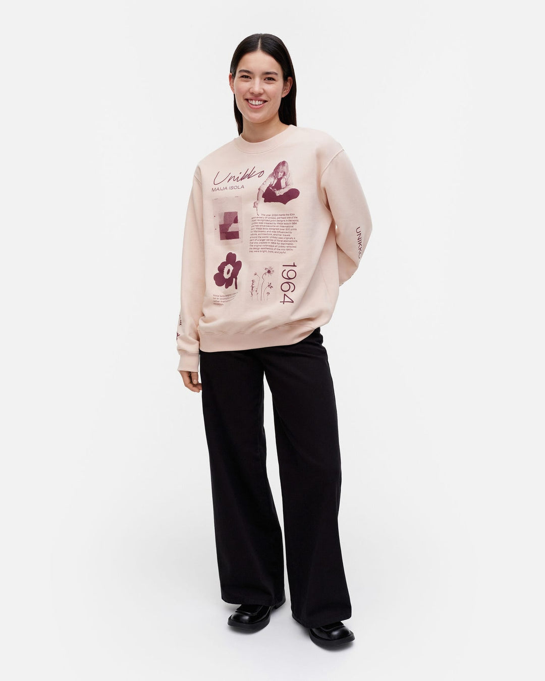 loisto unikko tribute placement - blush sweatshirt