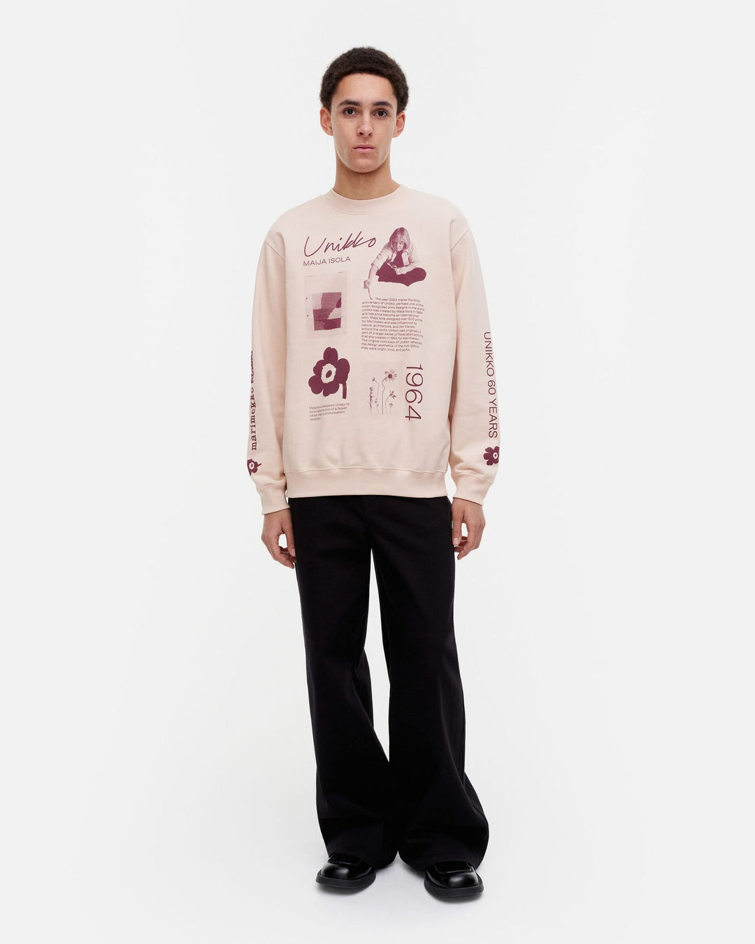 loisto unikko tribute placement - blush sweatshirt