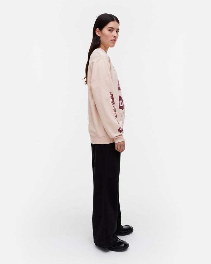 loisto unikko tribute placement- blush sweatshirt