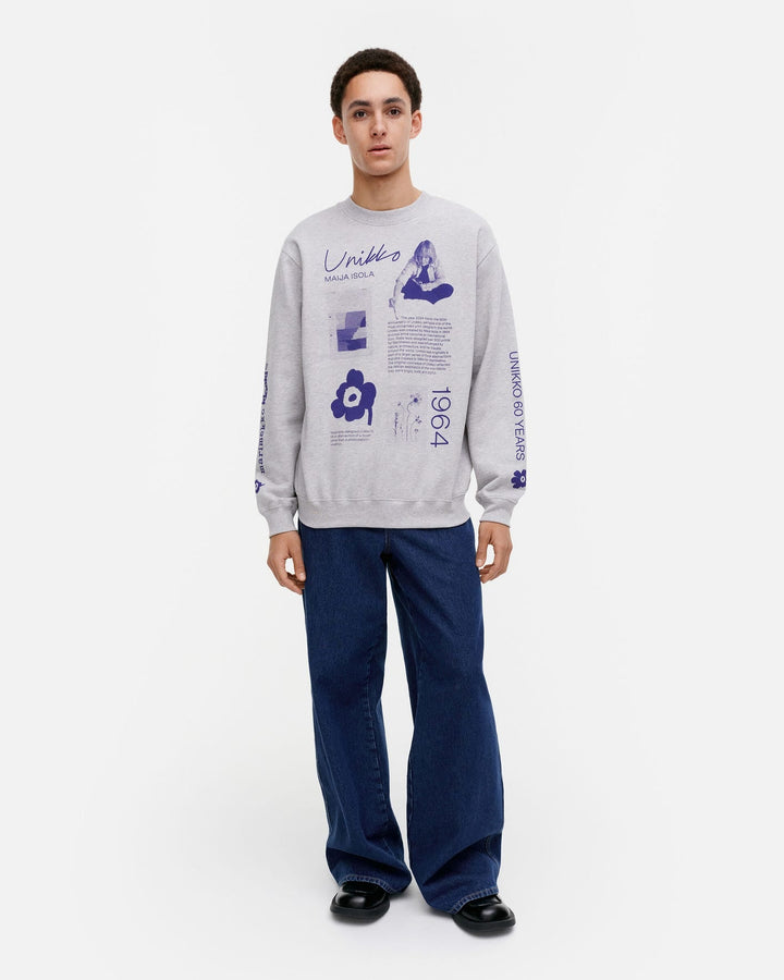 loisto unikko tribute placement - grey sweatshirt