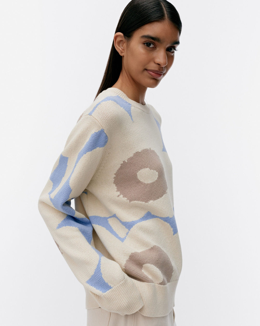 sesonki unikko knitted pullover - blue