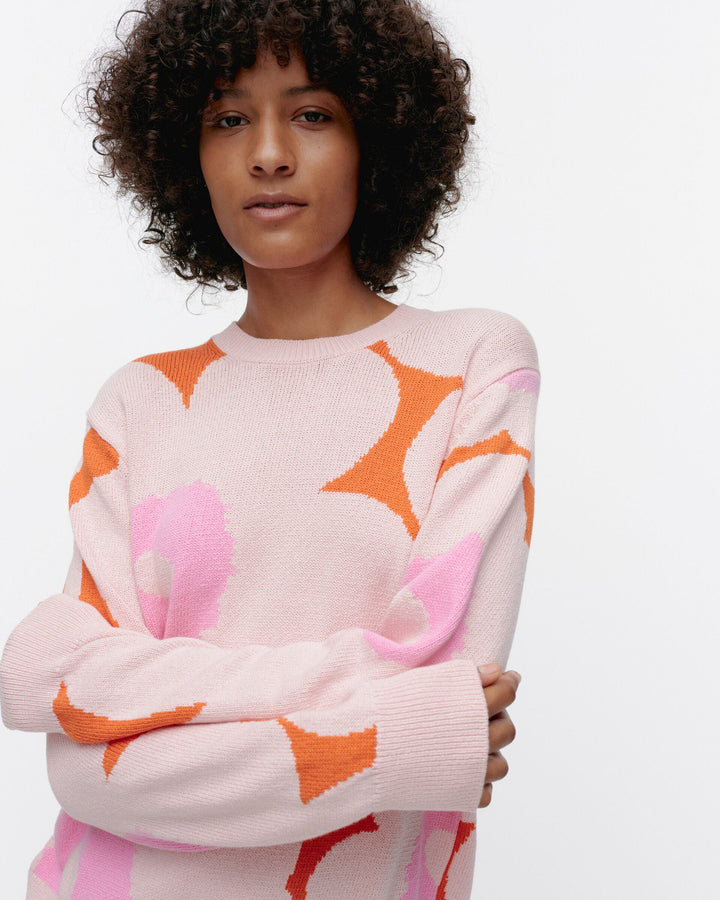 sesonki unikko knitted pullover - pink