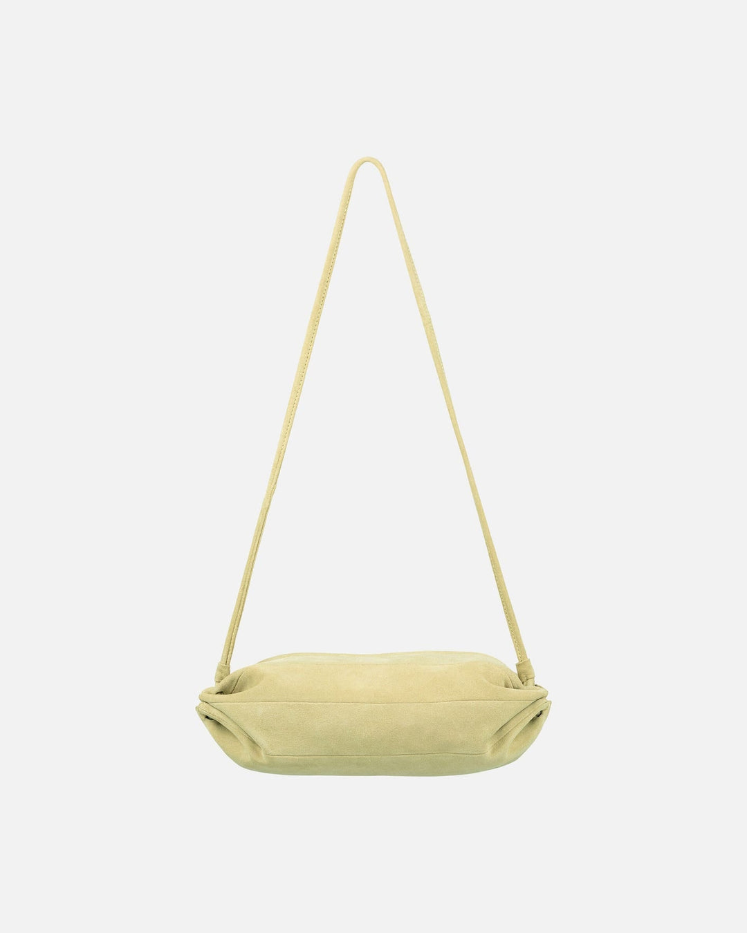 pikku karla suede leather bag - light yellow