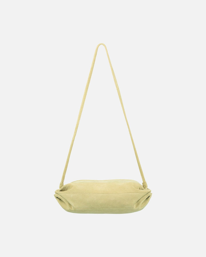 pikku karla suede leather bag - light yellow