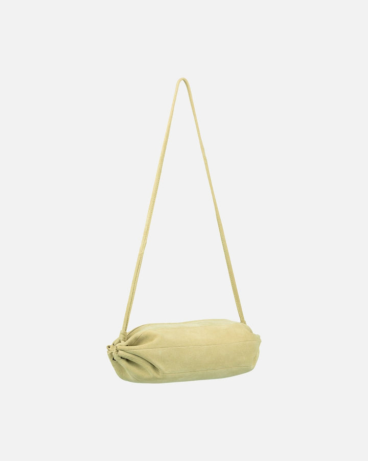 pikku karla suede leather bag - light yellow