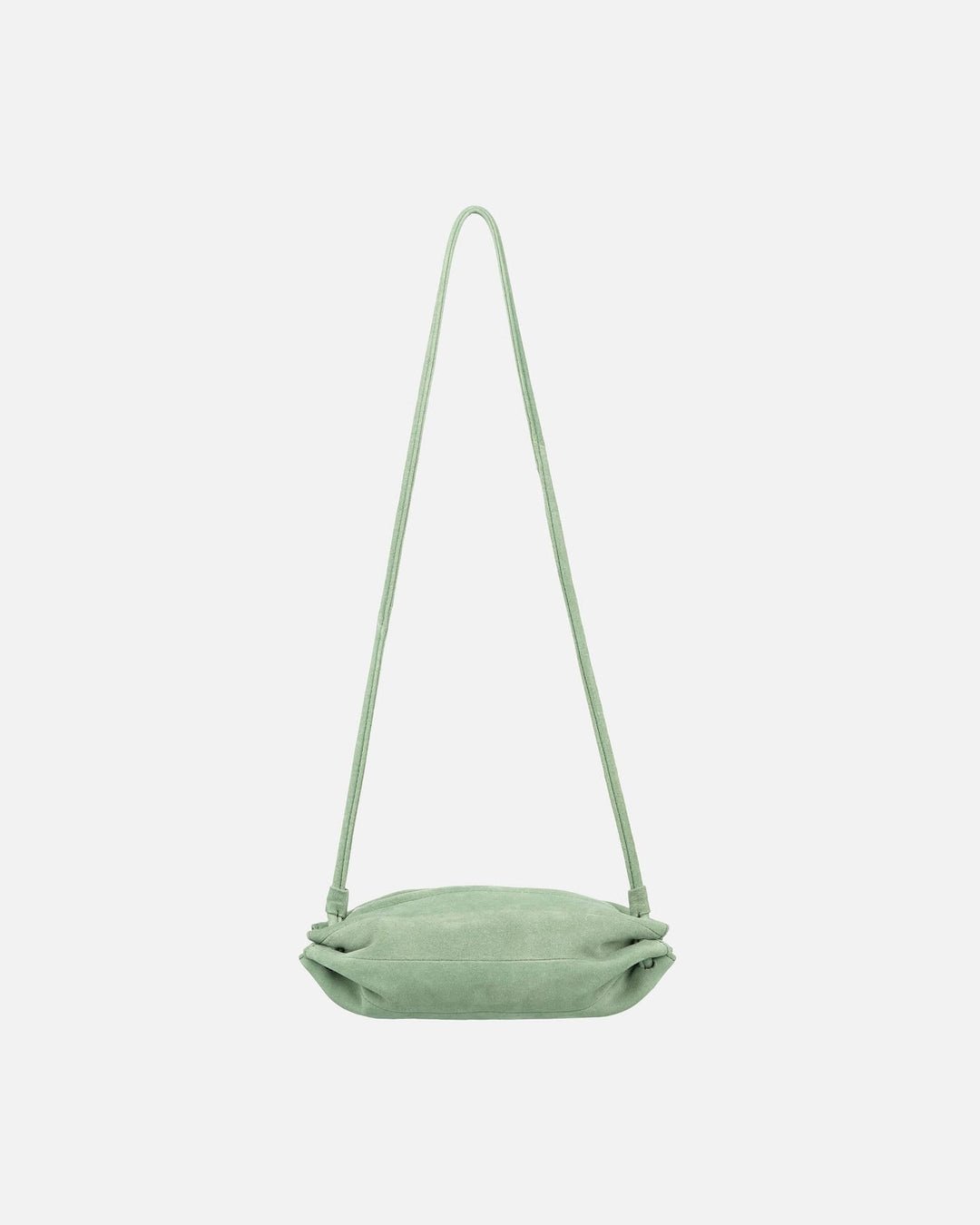 pikku karla suede leather bag - light sage