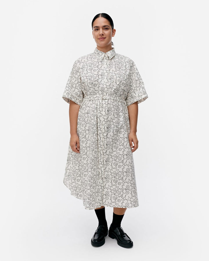 popliini piirto unikko dress