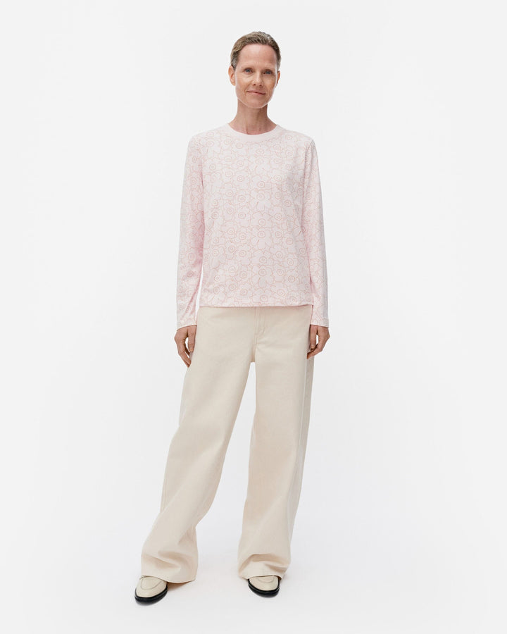 sekunti piirto unikko long-sleeve shirt - pink