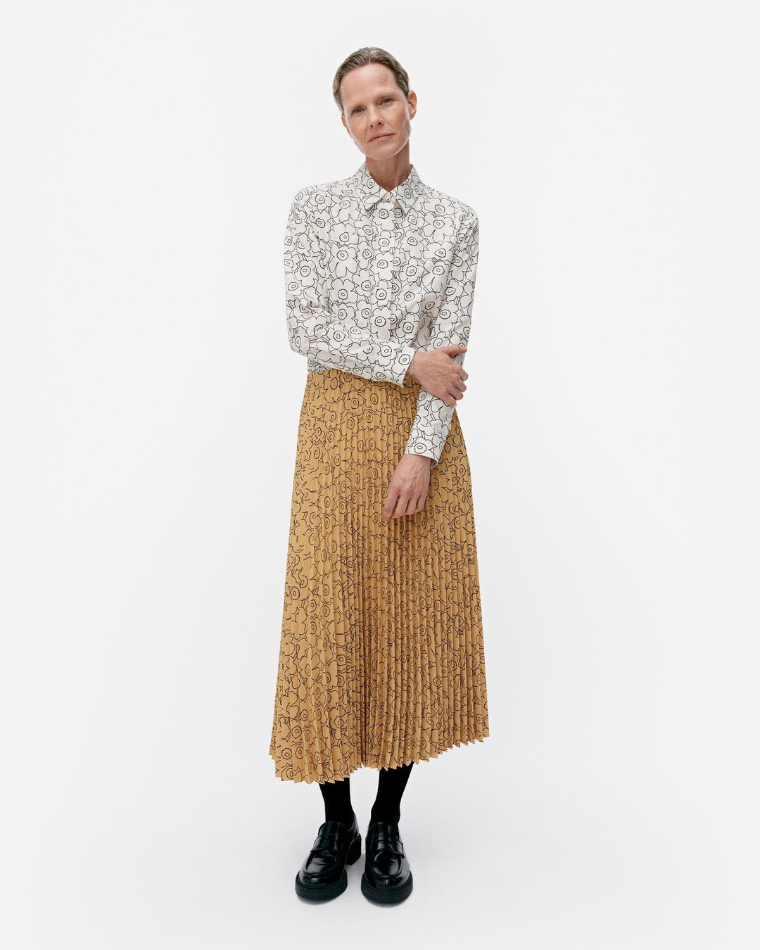 myy piirto unikko skirt - mustard