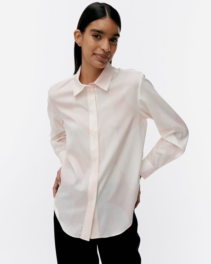 maija unikko silk blouse - light pink