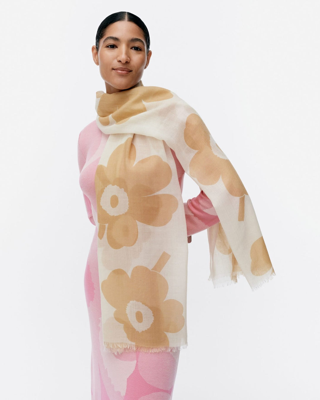 fiore unikko scarf - cream