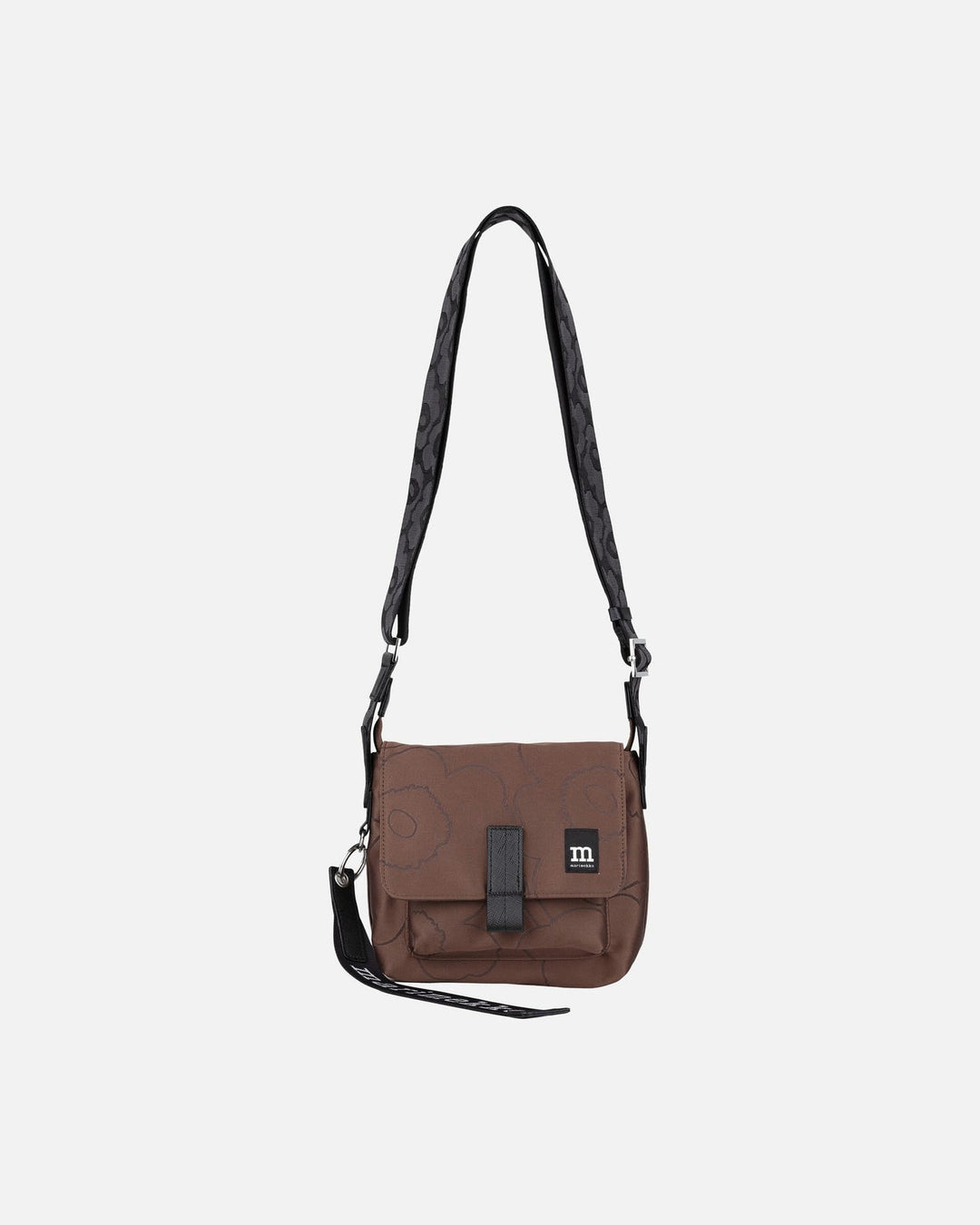 mini messenger piirto unikko - brown