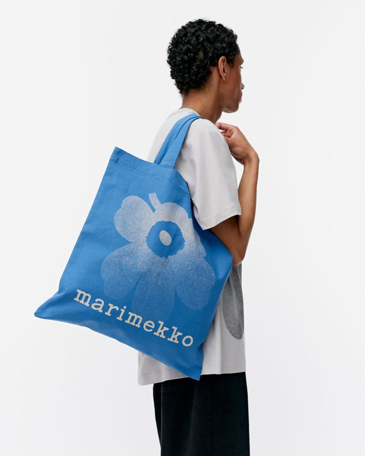 vankka unikko placement tote bag - blue