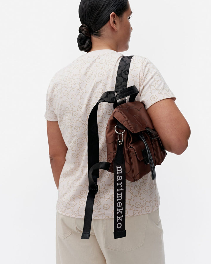 everything backpack S piirto unikko brown - backpack