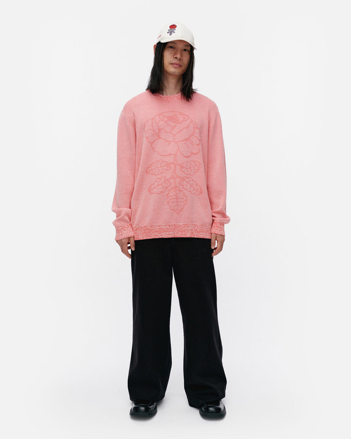 lasi vihkiruusu knitted cotton pullover - pink