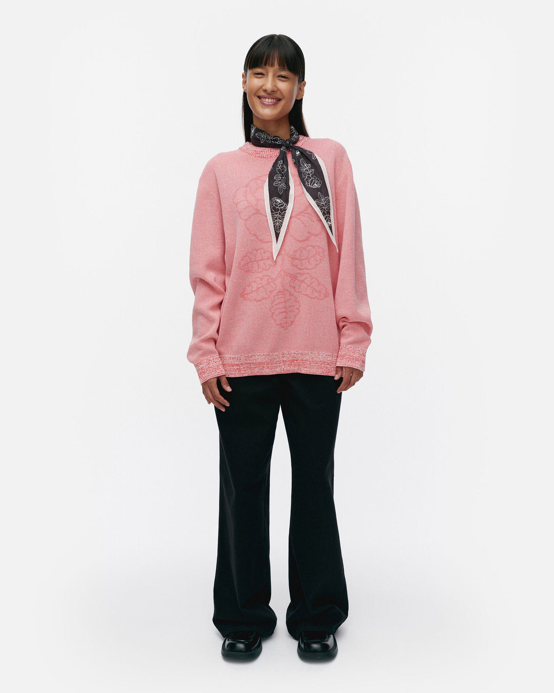 lasi vihkiruusu knitted cotton pullover - pink