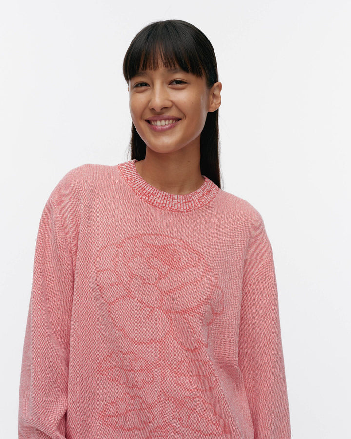 lasi vihkiruusu knitted cotton pullover - pink