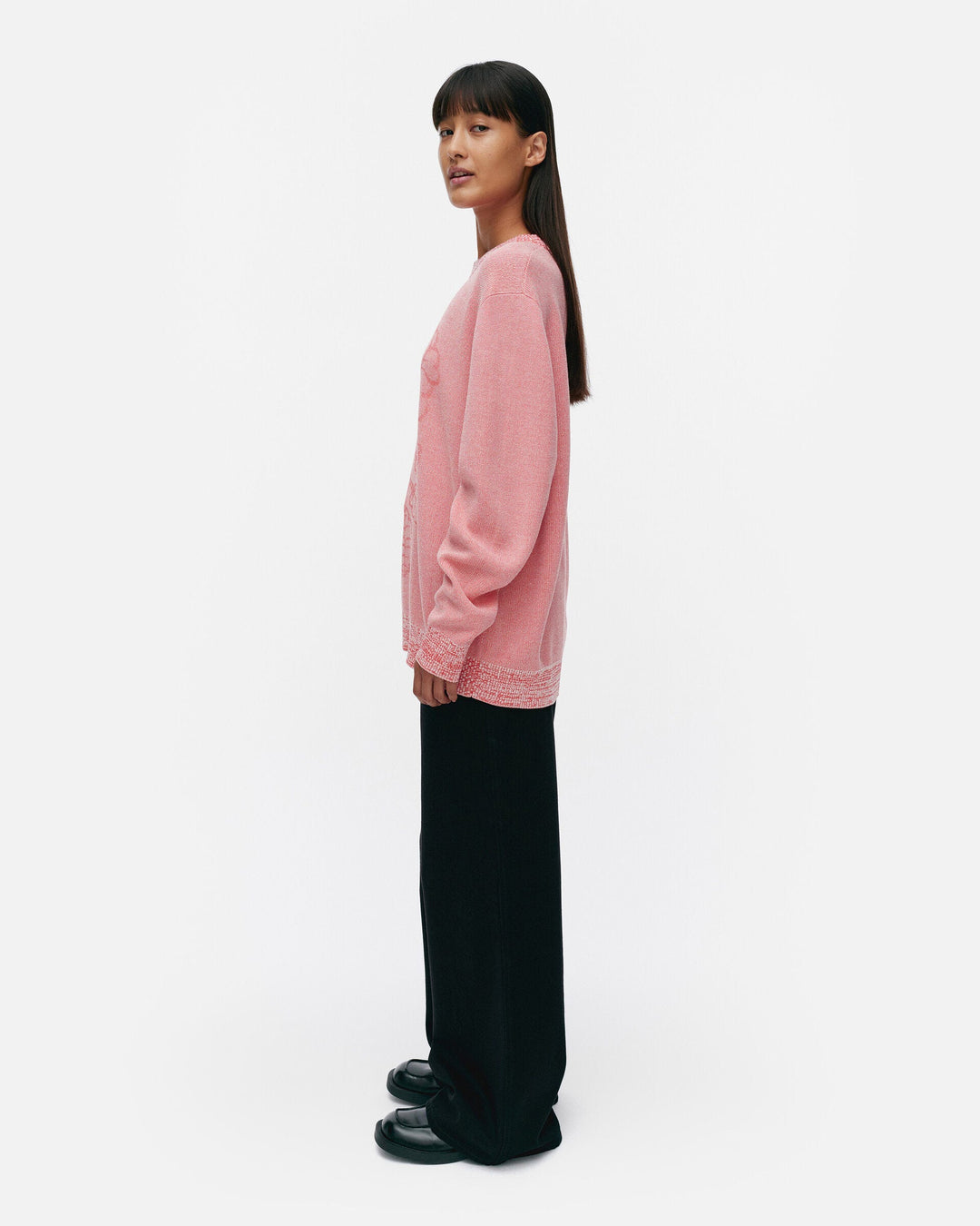 lasi vihkiruusu knitted cotton pullover - pink