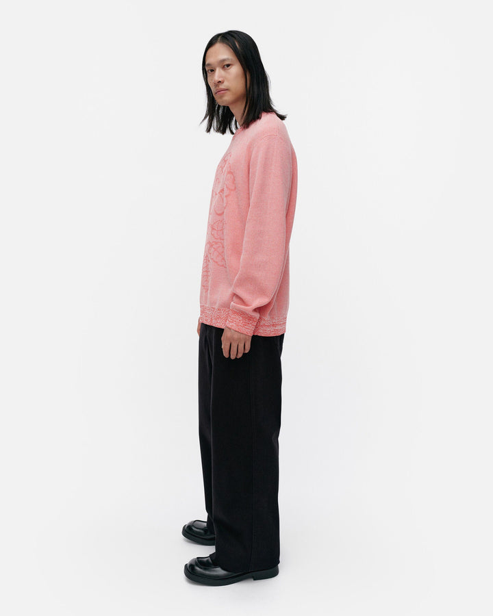 lasi vihkiruusu knitted cotton pullover - pink