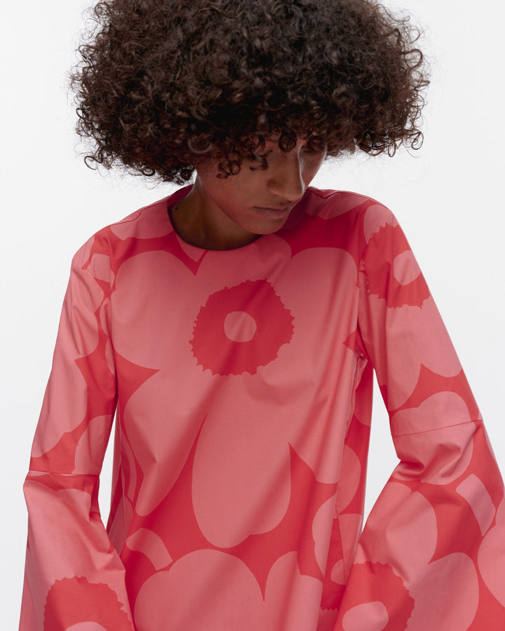 pelargoni unikko cotton poplin blouse