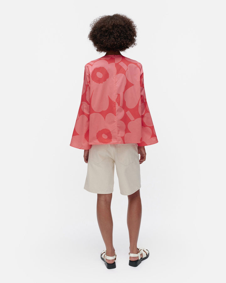 pelargoni unikko cotton poplin blouse