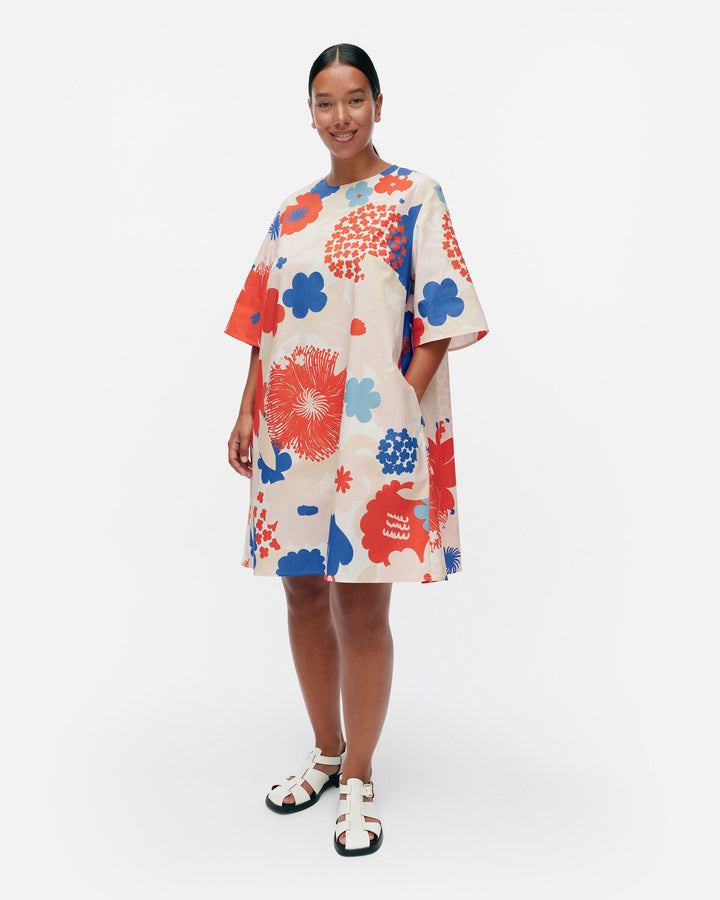 kukkiva suvikimppu cotton poplin dress