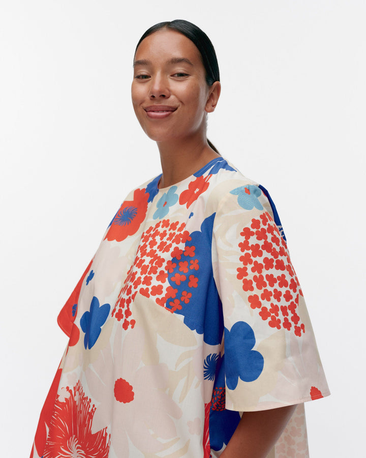 kukkiva suvikimppu cotton poplin dress