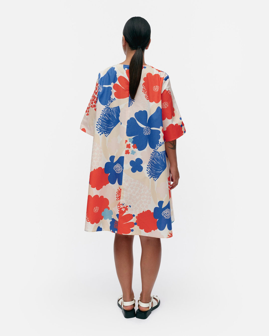 kukkiva suvikimppu cotton poplin dress