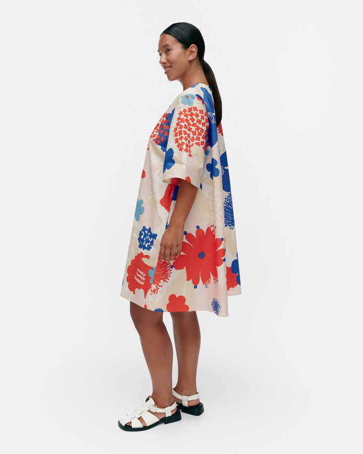 kukkiva suvikimppu cotton poplin dress