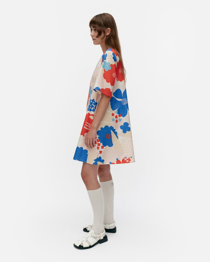 kukkiva suvikimppu cotton poplin dress