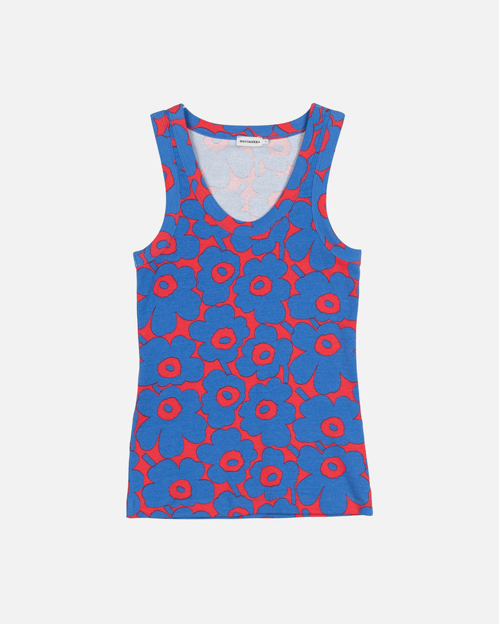 uusia unikko jersey top - blue/red