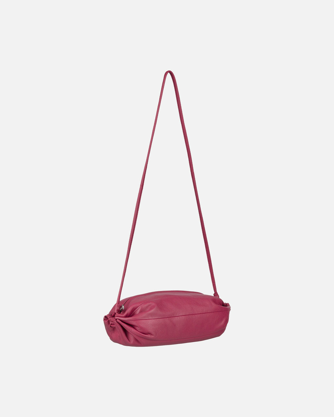 karla leather bag - wine