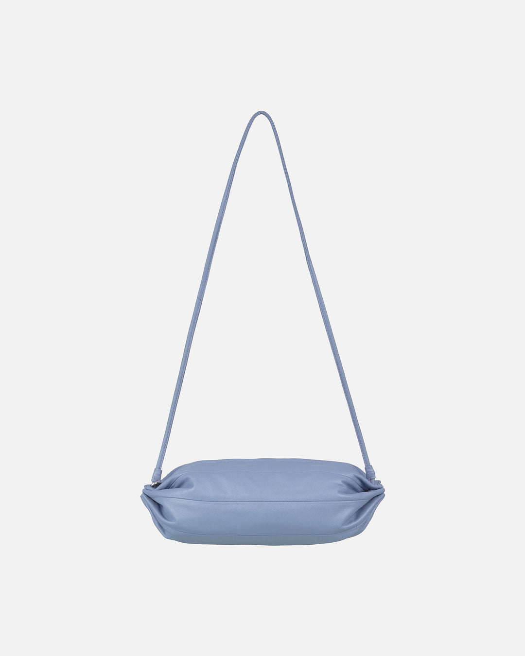 karla leather bag - periwinkle