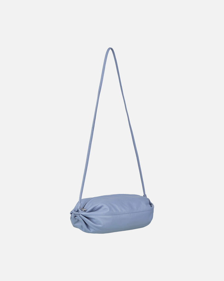 karla leather bag - periwinkle